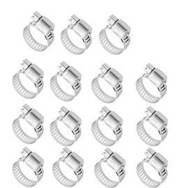 AOPANDA 15 Pack Stainless Steel Hose Clamp Adjustable 3/4''-1-1/4'' (22-32mm) Worm Gear Hose Clamp, Metal Fuel Line Pipe Clamp for Plumbing, Automotive And Mechanical Application