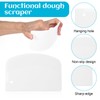 6Pcs Plastic Bread Scraper Hard Bench Scraper 5.3x3.54'' Flexible Dough