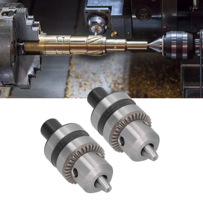 2 Set Heavy Duty Drill Chuck 3 Claw Aluminum Alloy