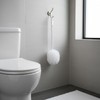 4-Pack Toilet Brush, Soft Polyester Fiber Brush Head Long Handle