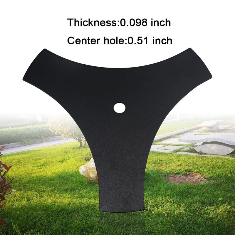 AMTHKNO 2-Pack 9" 71-85716 3-Point Edger Blade (1/2" Center Hole),