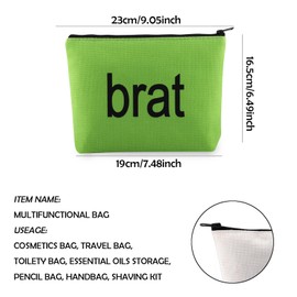 KUIYAI Musician Inspired Makeup Bag Music Album Gift Cosmetic Bag Music Lyrics Gift, roast, Fashionable