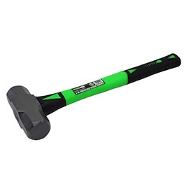 Grip 3 lb Fiberglass Sledge Hammer - Drop Forged, Heat Treated Steel Head - Black Oxide Finish - Home, Garage, Workshop