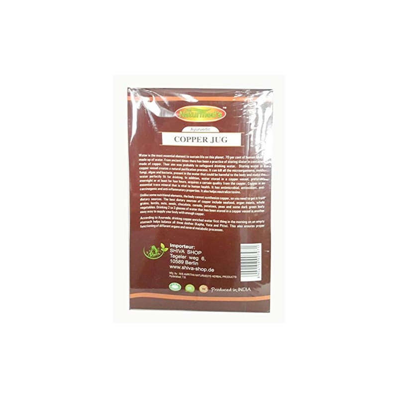 NATURMED's Copper Jug 1.5 Litre