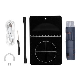 Digital Microscope Handheld USB 1080P HD 1000X 2MP WiFi Digital Microscope with Adjustable Stand for Circuit Board Repair Fabric Skin Observation Black