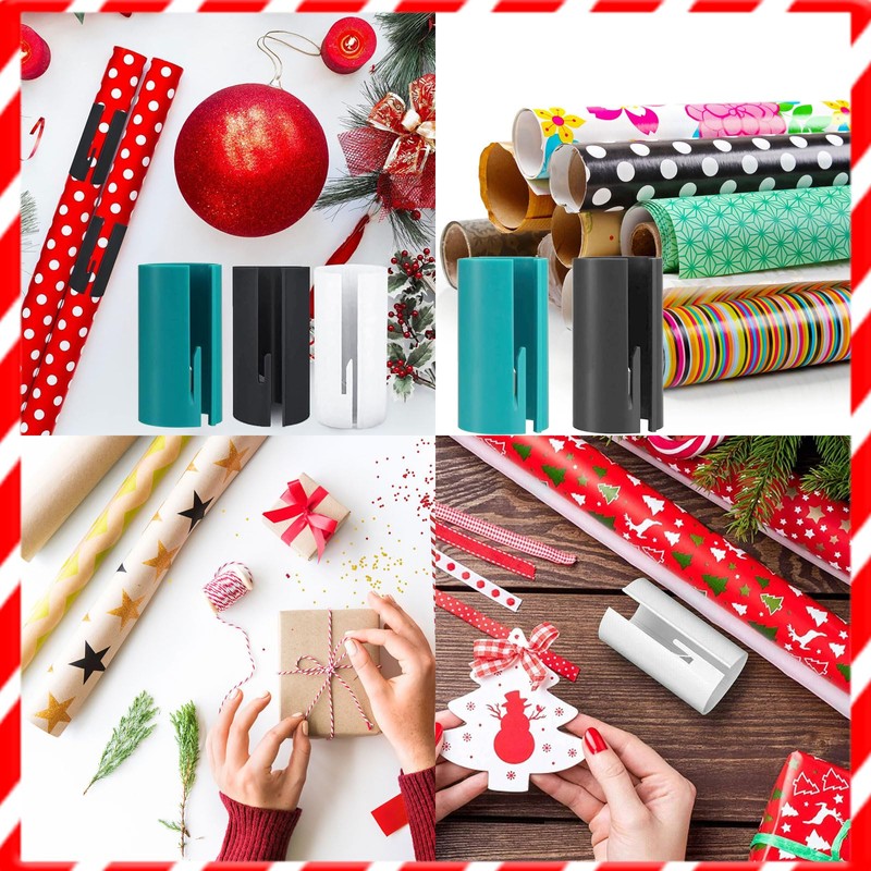 sunnilly Pack of 3 Wrapping Paper Cutter Tool, Wrapping Paper