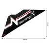 BIKE-label Side Tank Pad Carbon Stripes Red Compatible with Honda
