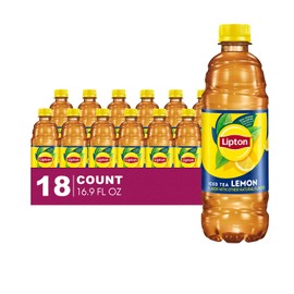 Lipton 18-Pack Lemon Iced Black Tea Plastic Bottle 16.9 fl oz