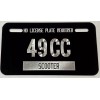 Diamond Etched Products Scooter Moped Tag No License Plate Required