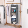 LOVJOYSE 6 Tier Shelf Hanging Closet Organizer, Closet Hanging Shelf
