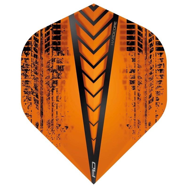 RED DRAGON Hardcore Radical Orange Extra Thick Standard Dart Flights