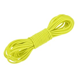DMiotech 1/8 Inch Shock Cord, 25 Feet Fluorescent Yellow Bungee Cord Tent Pole Shock Cord Round Elastic Kayak Rope Stretch String Marine Grade Heavy Polyester for DIY Projects Tie Downs