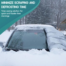 SC Products Car Windscreen Cover for Winter- Ultra Protective Car Snow and Sunshades Screen Covers | Summer Winter Windscreen Covers Frost | Car Frost Windscreen Cover Winter Windshield Cover Ice Snow