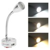RV Reading Light Flexible Neck 3 Color Light 12‑24V 3W