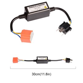 H4 Ceramic Socket for 9-16V, HID/LED Compatible, High Beam Indicator, Non-Illuminating, High Beam, Resistive Wiring, Relay Less, Set of 2