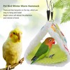 Pet Bird Winter Warm Hammock Thicken Hanging Parrot Triangle Nest