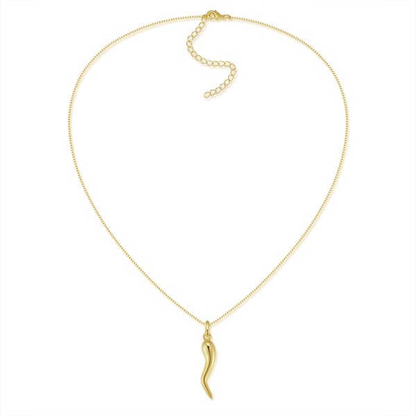 Aurelia Mae 14K Gold Plated Medium Cornicello Italian Horn Pepper