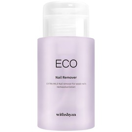 With Shan Large Capacity Pump Type Eco Nail Remover, 200ml, 1 Piece / 위드샨 대용량 펌프형 에코 네일 리무버, 200ml, 1개