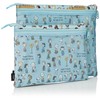 Hapitas Snoopy Pouch Set, Compact, 2 Sizes, bath stop blue