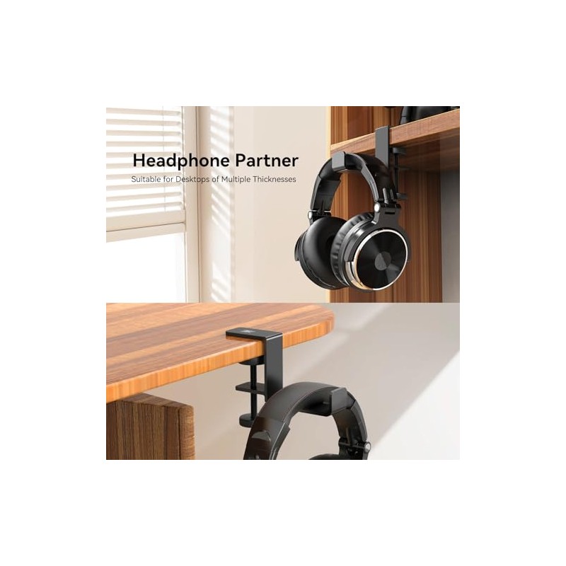 OneOdio Foldable Headphone Stand - Space-Saving Metal Holder