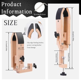 Kogyxe Stitch Pony, Leather Pony Clamp Table Desktop Stitching Pony Horse Clamp, Leather Sewing Pony for DIY Hand Leather Sewing and Leather Working Clamp