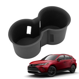 Zekzoop Cup Holder Compatible with 2021-2025 Toyota Venza Silicone Center Console Cup Holder Water Cup Holder Insert Drink Organizor Holder for 2024 Venza Interior Accessories
