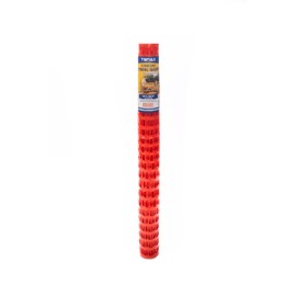 Tenax Guardian Warning Barrier HD 4'x50' Orange Made in USA for Construction Projects and Garden Fencing, Animal Barrier, Poultry, Deer, Patio