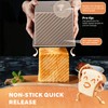 HOFURME 2 Pcs Square Nonstick Square Loaf Pan With Lid,