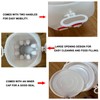 ZLMDK Rainproof Chicken Feeder and Chicken Waterer Set (13 Gallon/60