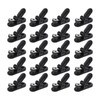 20pcs Hearing Aid Lanyard Clip Black ABS Clip Replacement Accessory