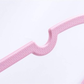 No-Slip Velvet Plastic Hangers,Pink(20Pack) for Coat Jackets, Pants, and Dress Clothes Hanger Space Saving.