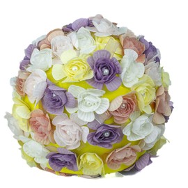 Medifier Flower Petal Flower Print Swimming Hat Multicolor Elastic Non Slip Bathing Cap for Women Girls Color 3