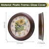 VIKMARI 12 Inch Sunflower Wall Clock Large Silent Non Ticking