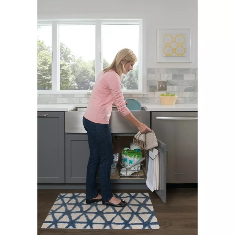 HARDWARE RESOURCES 3-Tier Kitchen Cabinet Door Mount Towel Bar Holder