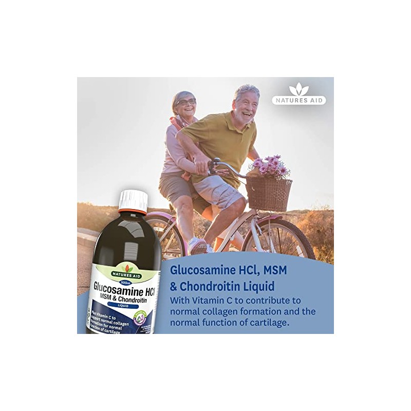 Natures Aid Glucosamine MSM & Chondroitin with Vitamin C Liquid