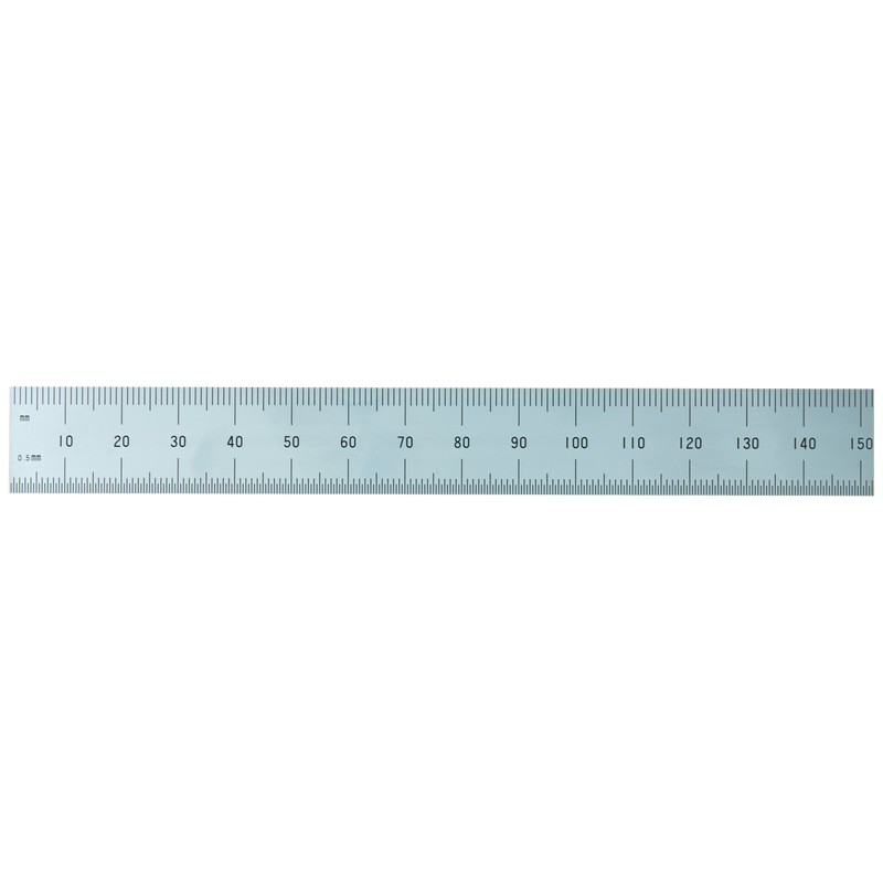 Shinwa H-3412A 6" 150 mm Rigid English Metric Zero Glare