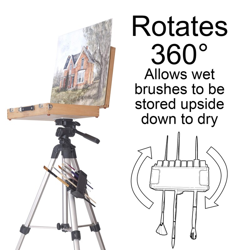 Easy To Use Products Brush Grip Paintbrush Holder and Drying