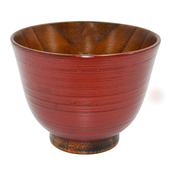 Kishu Lacquerware TOW11587RA Wooden Soup Bowl, Multi-purpose Bowl, 13.8 fl