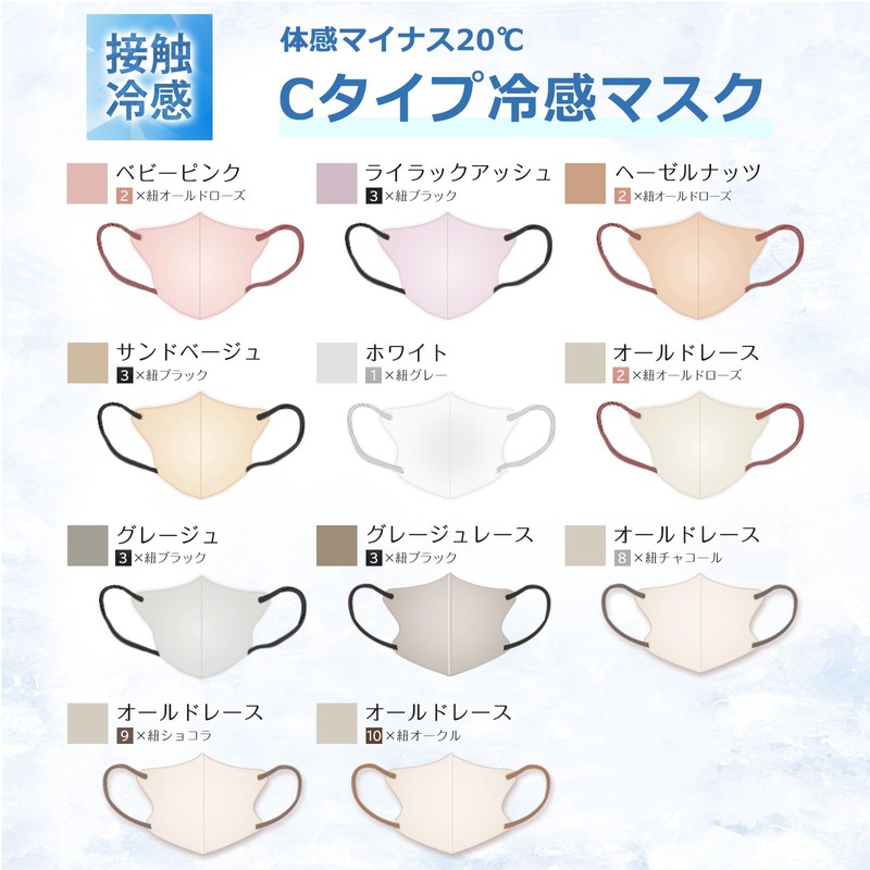 cicibella シシベラマスク 立体マスク 3dマスク れいかんマスク 不織布 小さめ 使い捨て 不織布 マスク