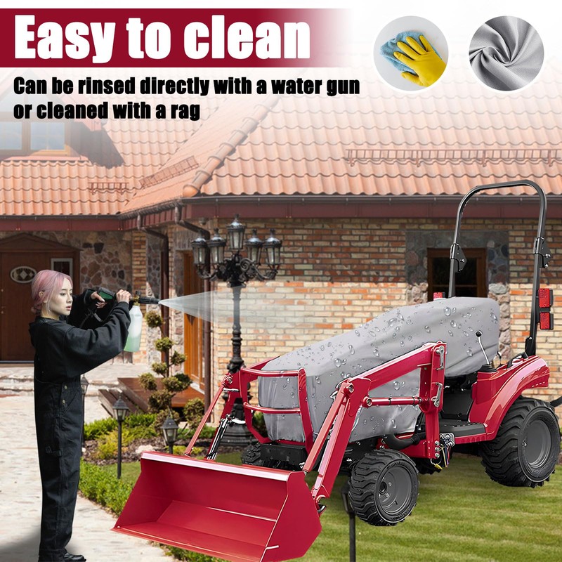 600D Tractor Cover Compatible with Kubota,John Deere,Mahindra, Bobcat,Waterproof Compact Utility