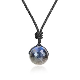 COAI Necklaces Lucky Ball Pendant, labradorite, Labradorite
