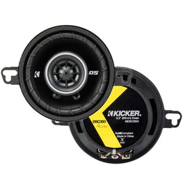KICKER Speaker Package of 2 Items: Four 3.5" DS Series Coaxial Speakers 4-Ohm - 2X 43DSC3504