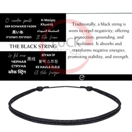 Minimalist Adjustable String Bracelet – Sporty, Nautical & Casual – Available in Various Colors – Waterproof – Ideal for Everyday Wear & Special Occasions (Black)