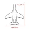 10pcs Cute Airplane Shape Paper Clips Card File Clips Clamps