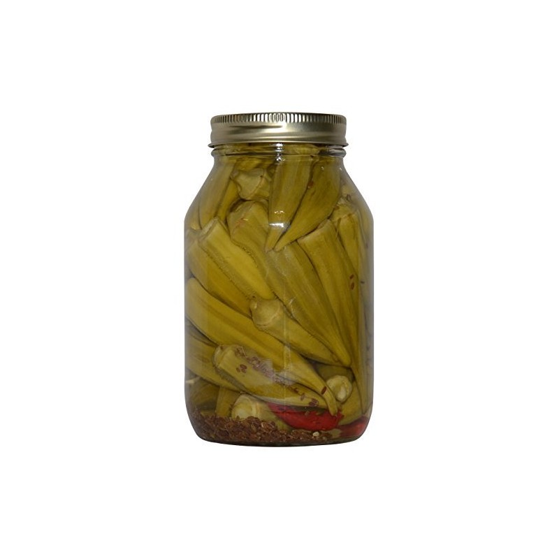 Texas Hill Country Pickled Hot Dill Okra 32 oz