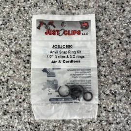 Just clips 1/2" Socket Retaining clip & O-ring for impact wrenches,3 Sets #JC500