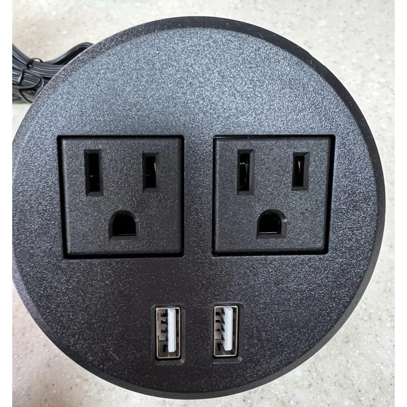 Universal power grommet with usb