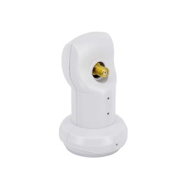 PremiumX Single LNB Digital SAT for 1 Subscriber White Receiver Head 0.1 dB DVB-S2 HDTV 4K Weather Protection