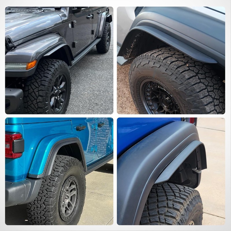 Nilight Fender Flares Extensions Set fit for 2018 2019 2020