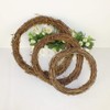 Happyyami Wedding Frame 10pcs 10CM Grapevine Wreath Natural DIY Rattan